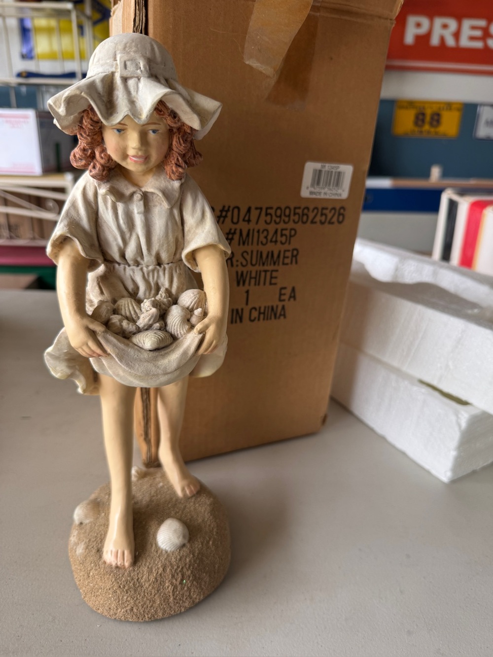 Seashell Girl statue